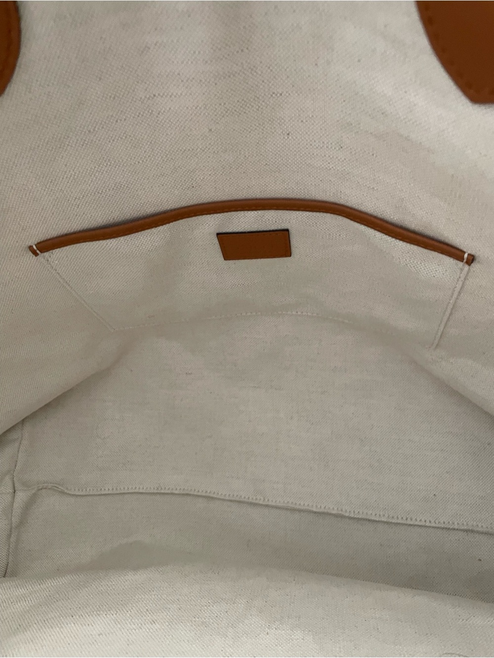 $2300 GUCCI Large Natural Straw Tote w/ Brown Leather Handles & Multicolor Logo - Picture 9 of 16